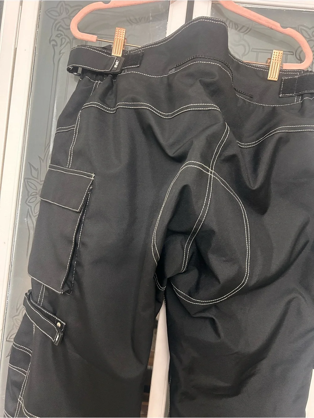 NWOT HWK BLACK MOTORCYCLE/ MOTORSPORTS  PANTS XL INSEAM 34 MENS